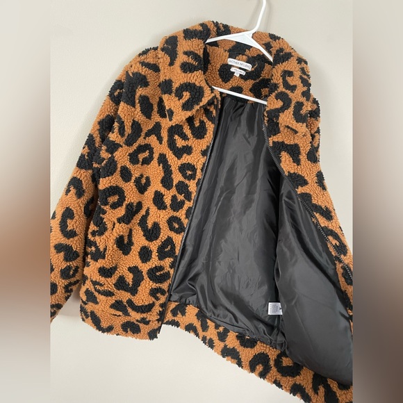 Another Influence Men’s Leopard Fleece Jacket - M - Picture 3 of 5